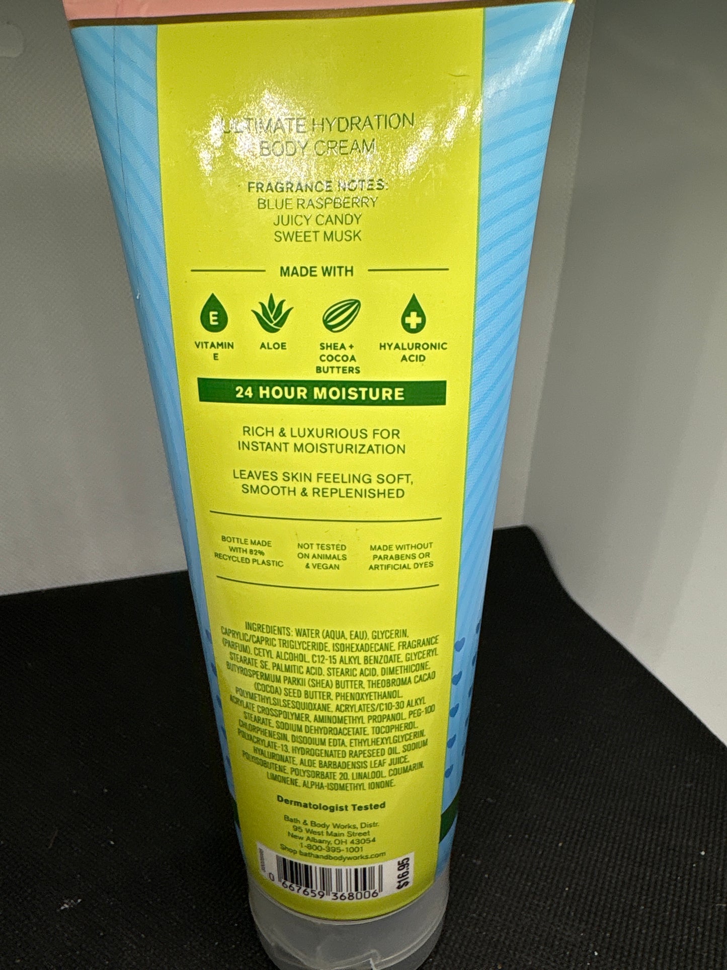 Bath and Body Works Blue Raspberry Burst Ultimate Hydration Body Cream 8 oz