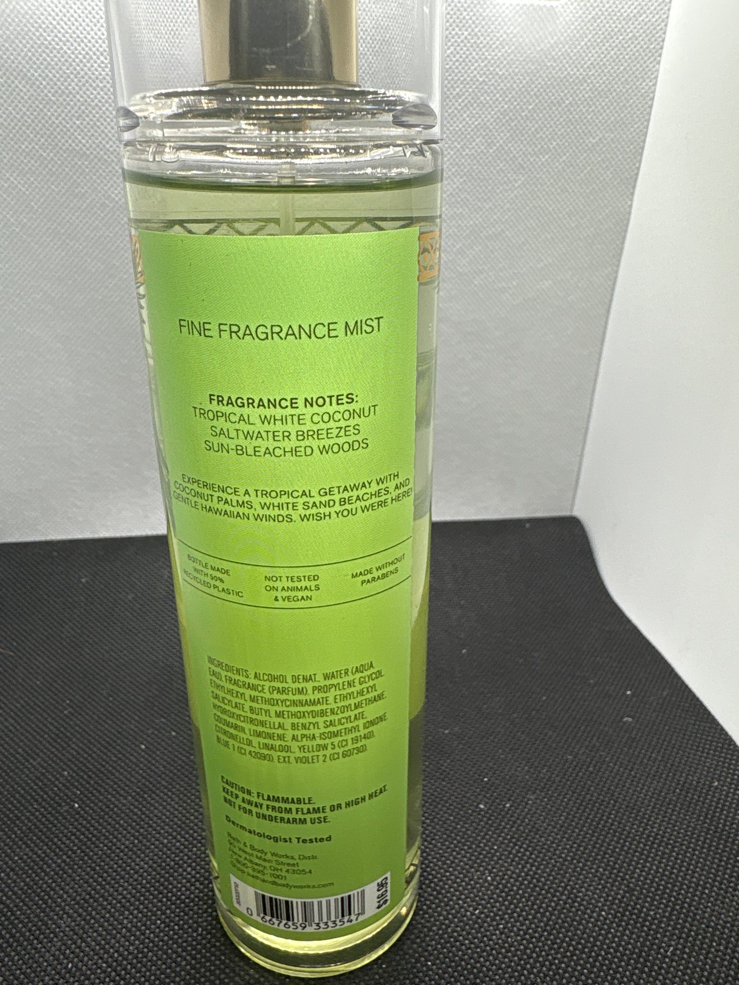 Bath & Body Works Waikiki Beach Coconut Fragrance Mist and Body Cream 2 Set