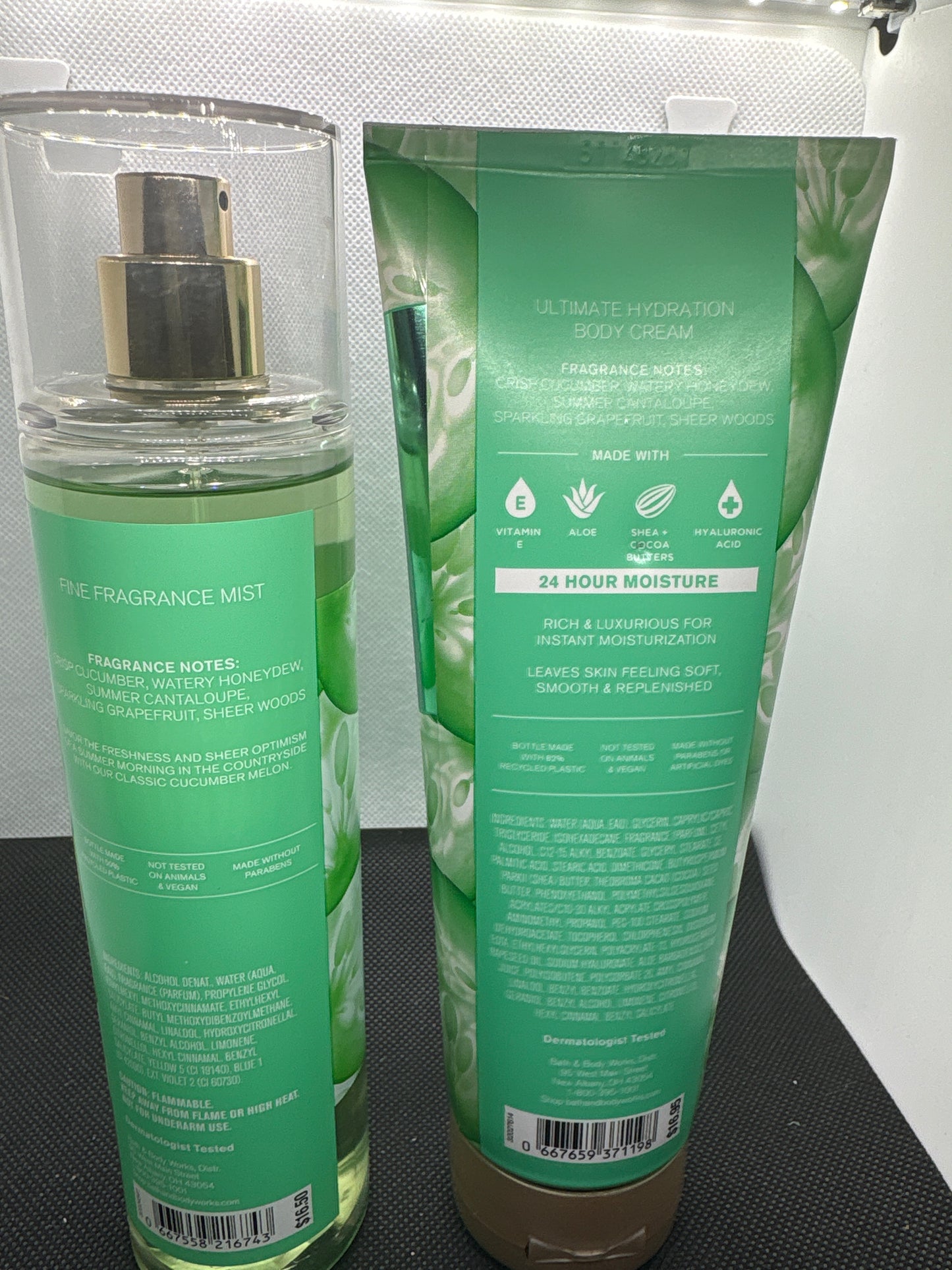 CUCUMBER MELON Bath & Body Works Mist & Body Cream