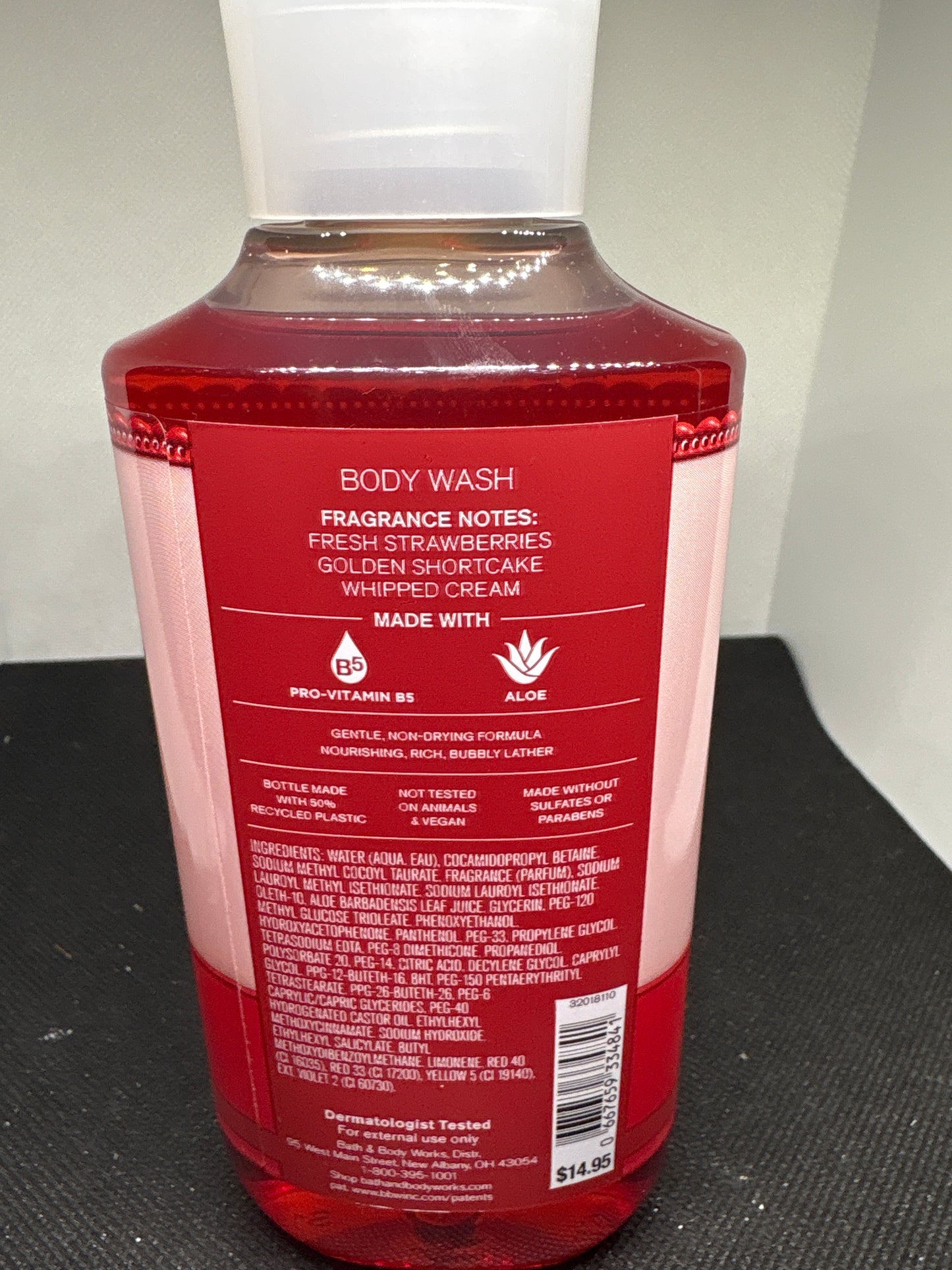 Bath & Body Works Strawberry Pound Cake Body Wash, Mist & Cream