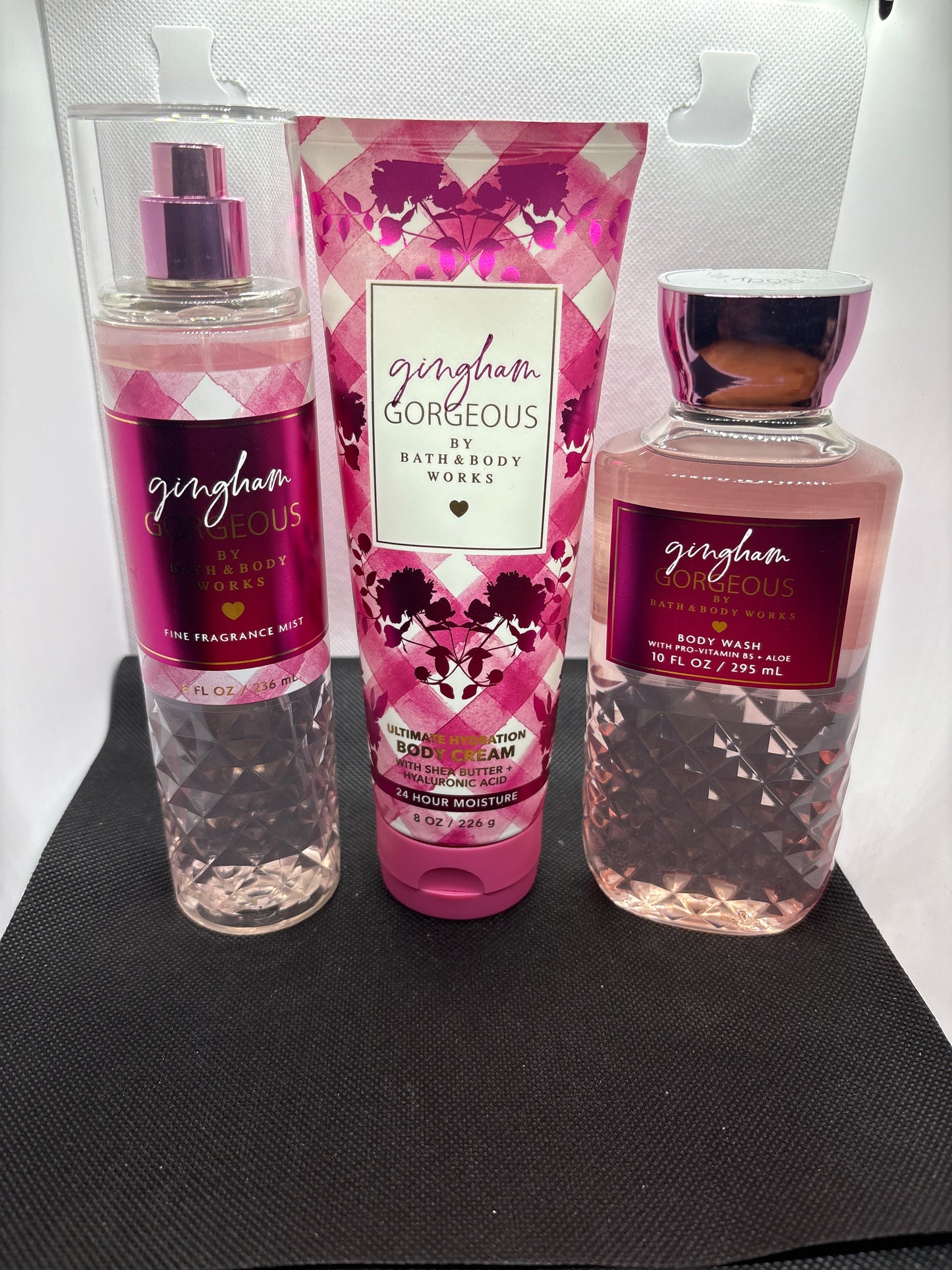 Bath & Body Works GINGHAM GORGEOUS Body Cream, Fragrance Mist and Shower Gel