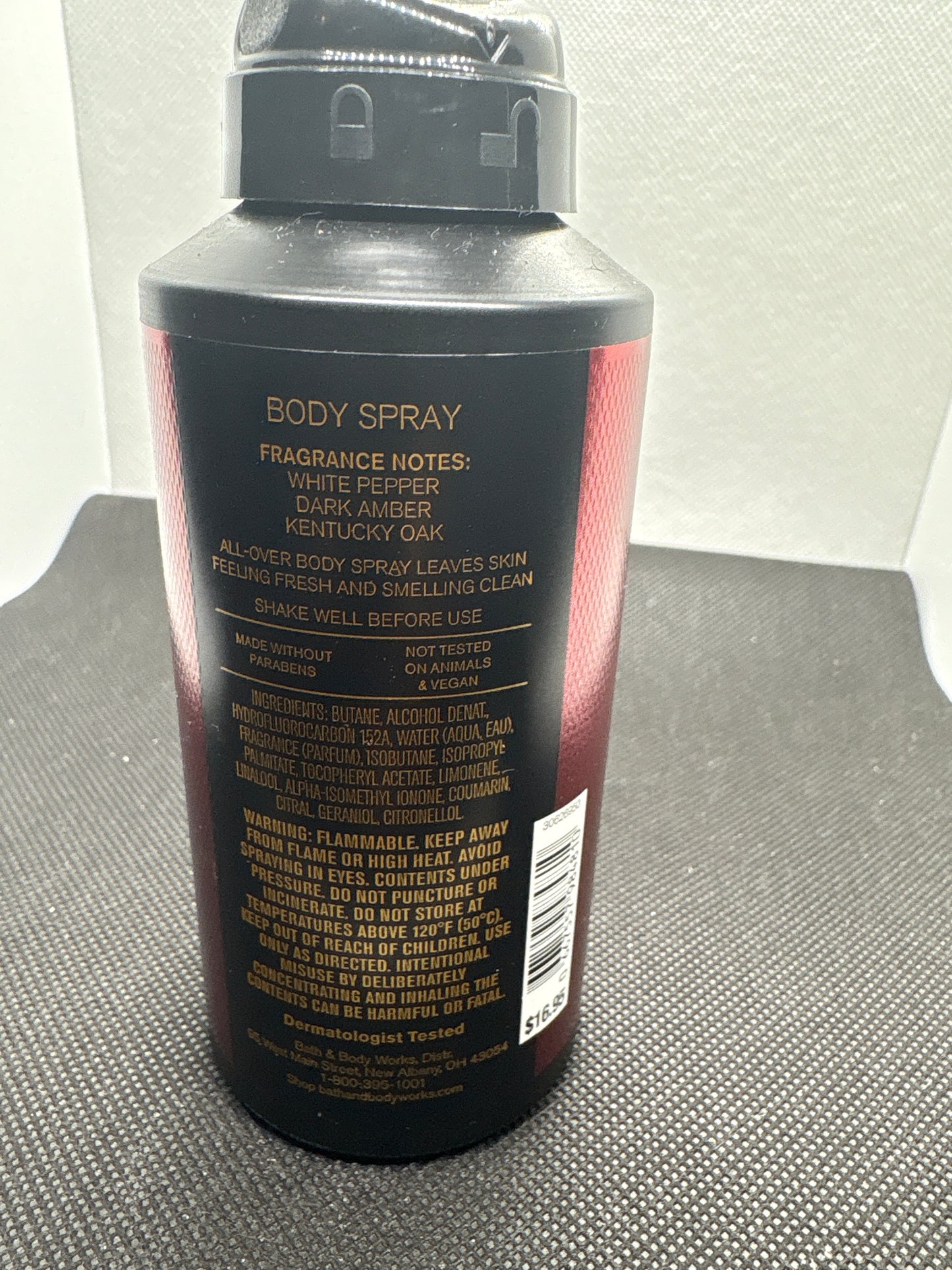 Bath and Body Works Men's Collection BOURBON Body Cream + Body Wash + Body Spray Set