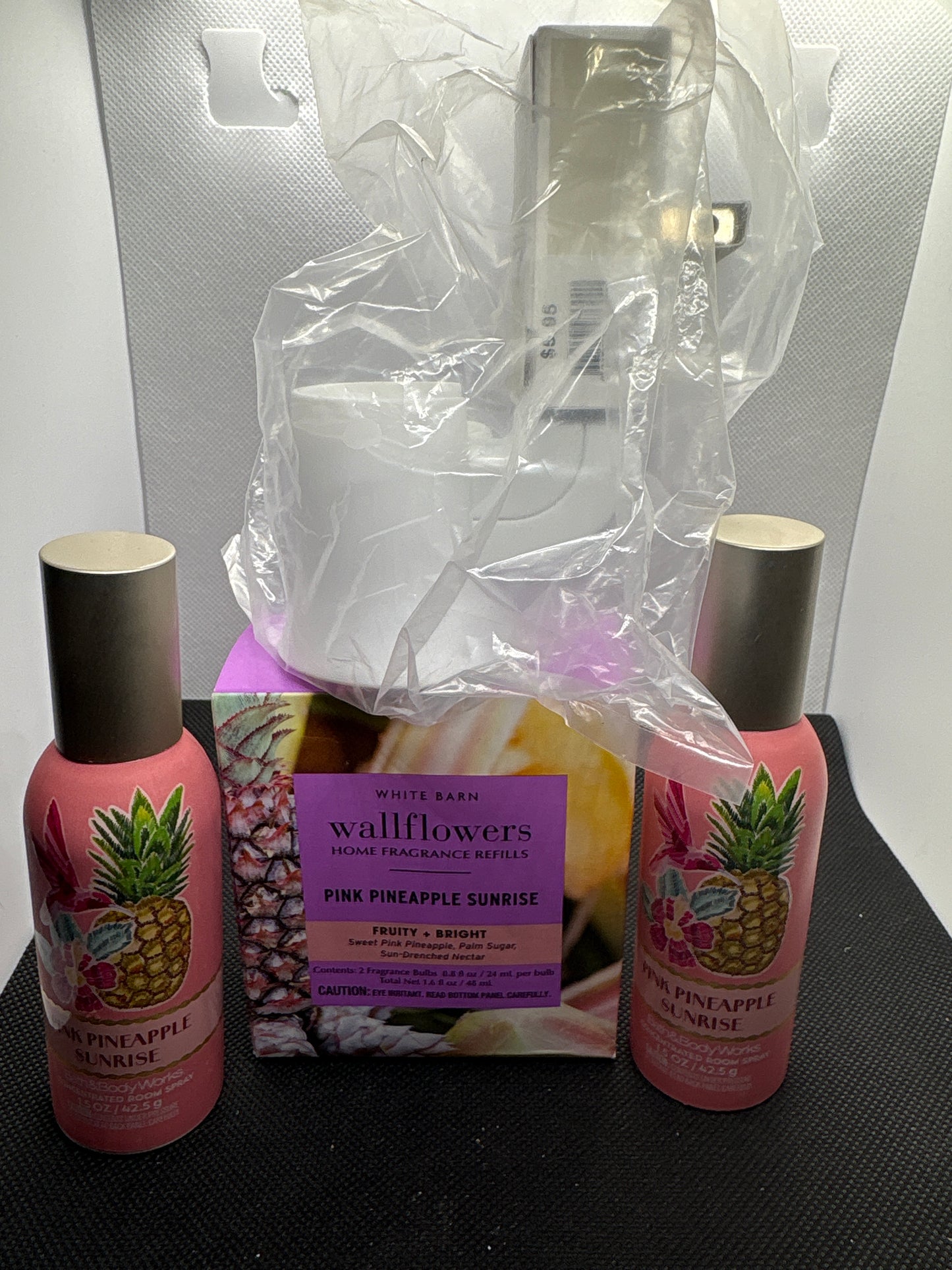 PINK PINEAPPLE SUNRISE 8 Lot Body Mist,Cream,Soap,Lotion,Room Sprays, Wallflower