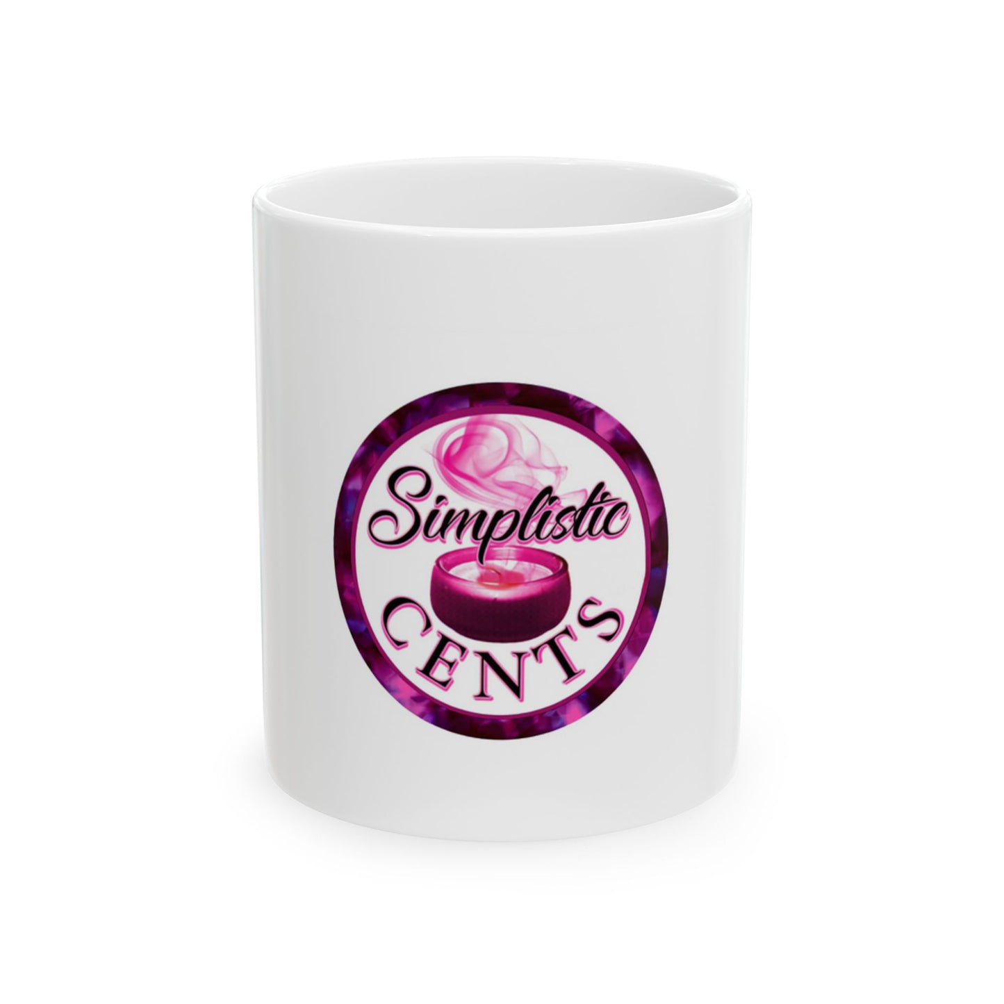 Simplistic Cents Ceramic Mug – Cozy Coffee Companion, Gift for Tea Lovers, Home Office Decor, Birthday Present, Unique Kitchenware