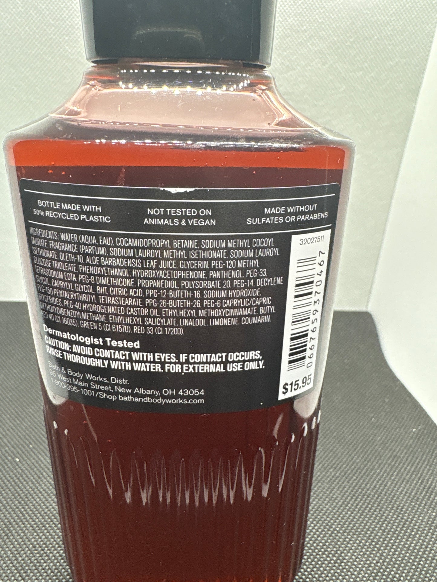 Bath and Body Works Men's Collection BOURBON Body Cream + Body Wash + Body Spray Set