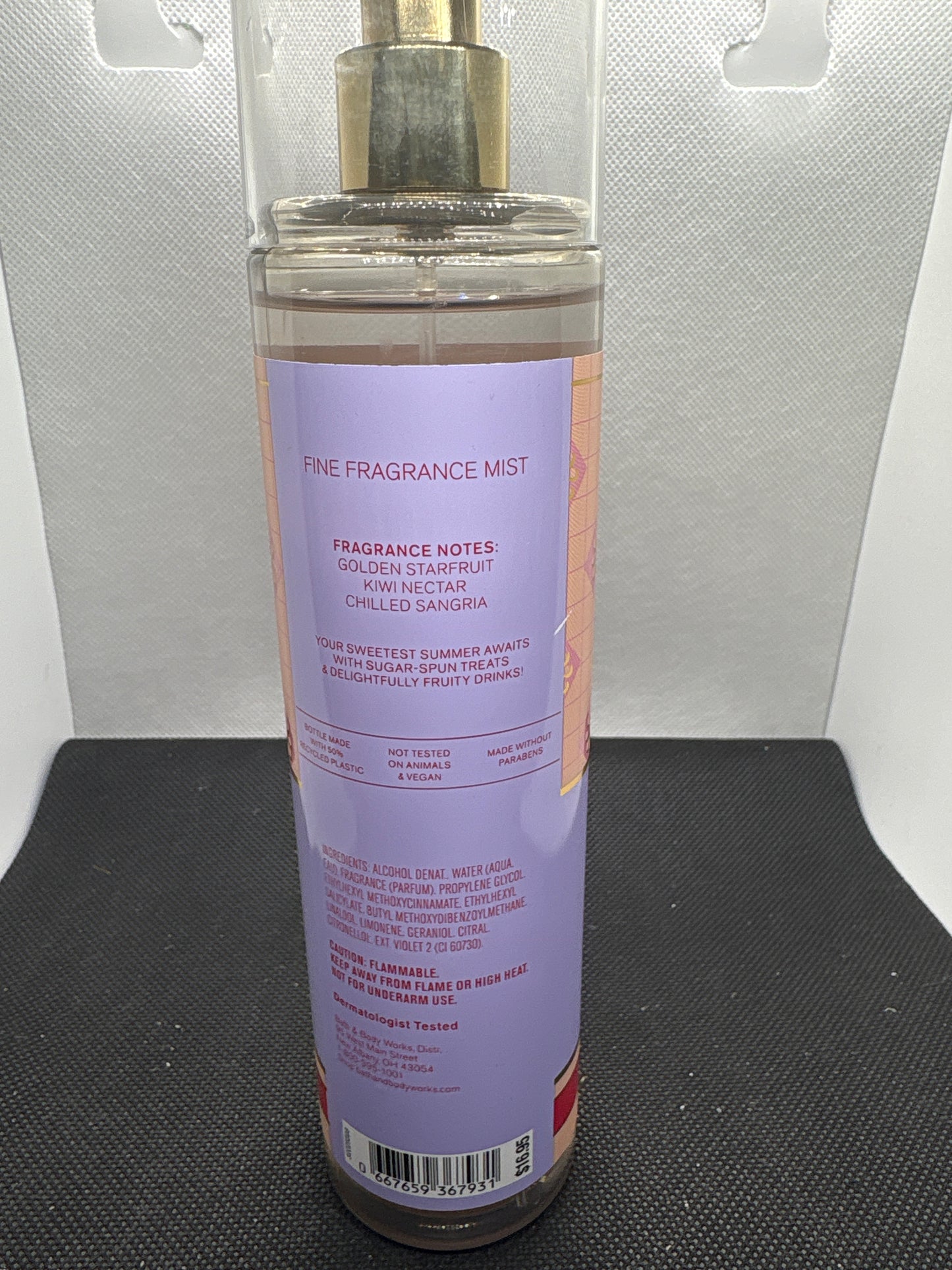 Bath & Body Works STARFRUIT SANGRIA Mist + Body Cream & Body Wash 3 PC