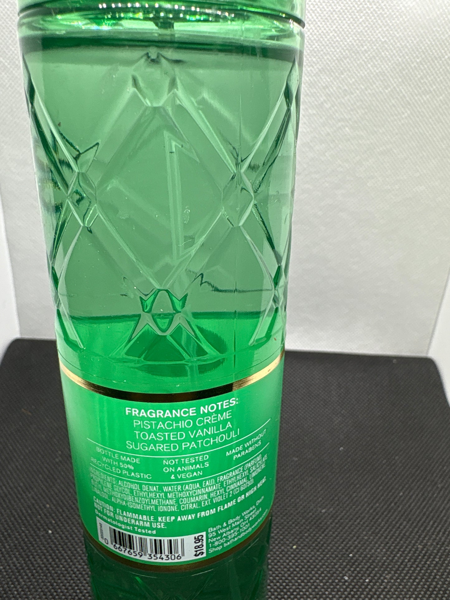 Bath & Body Works PISTACHIO GLAZE 3 Pc Set - Body Wash, Body Mist, Body Cream