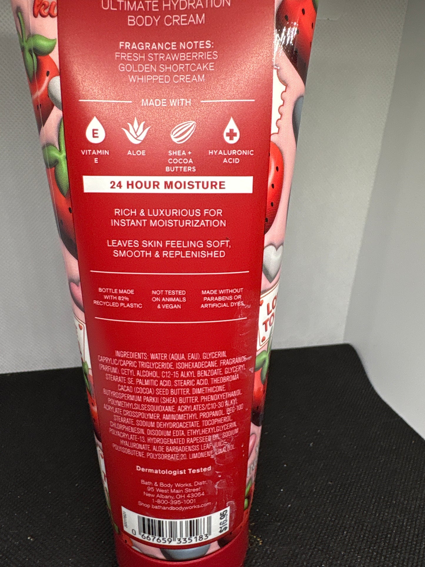 Bath & Body Works Strawberry Pound Cake Body Wash,  Mist & Cream