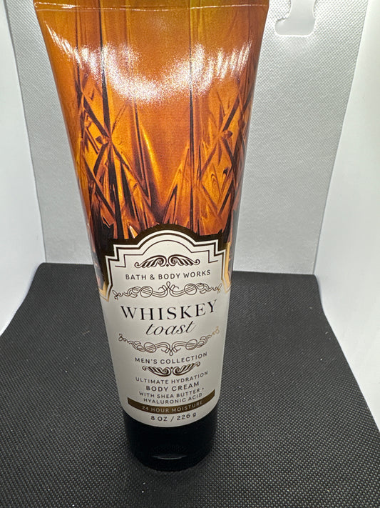 Bath & Body Works Men's Whiskey Toast Body Cream 8oz NEW
