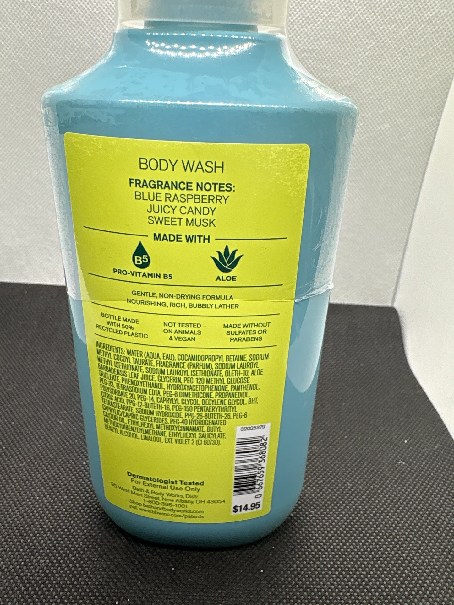 Bath & Body Works Blue Raspberry Burst 4pc Set- Cream, Mist, Lotion, Body Wash