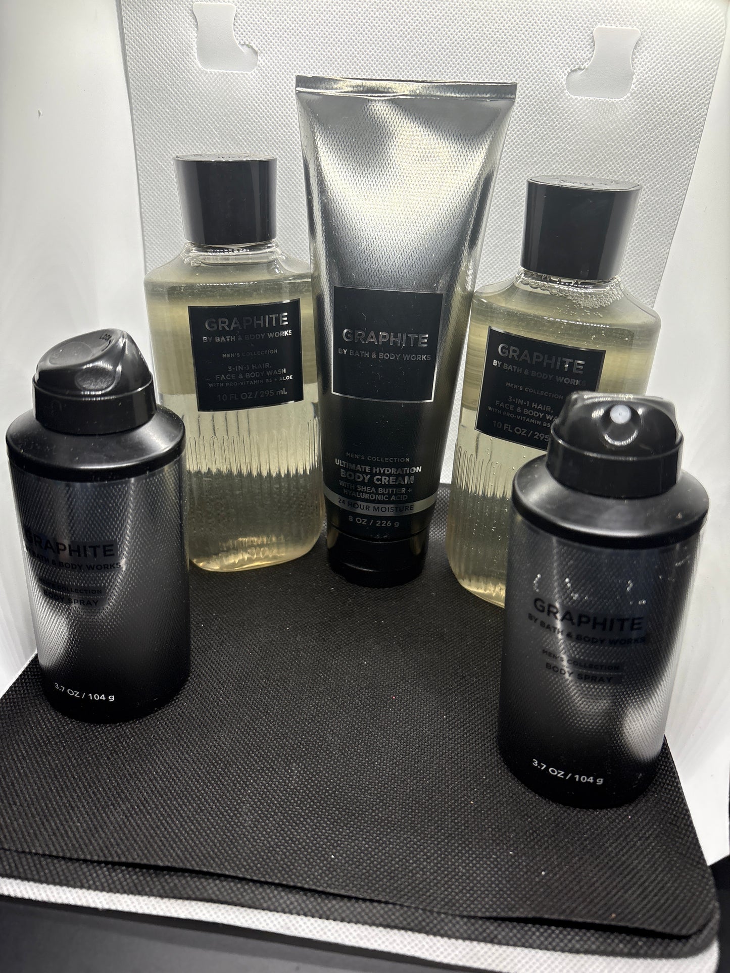 Bath & Body Works Set • GRAPHITE for Men • Body Wash, Cream & Spray