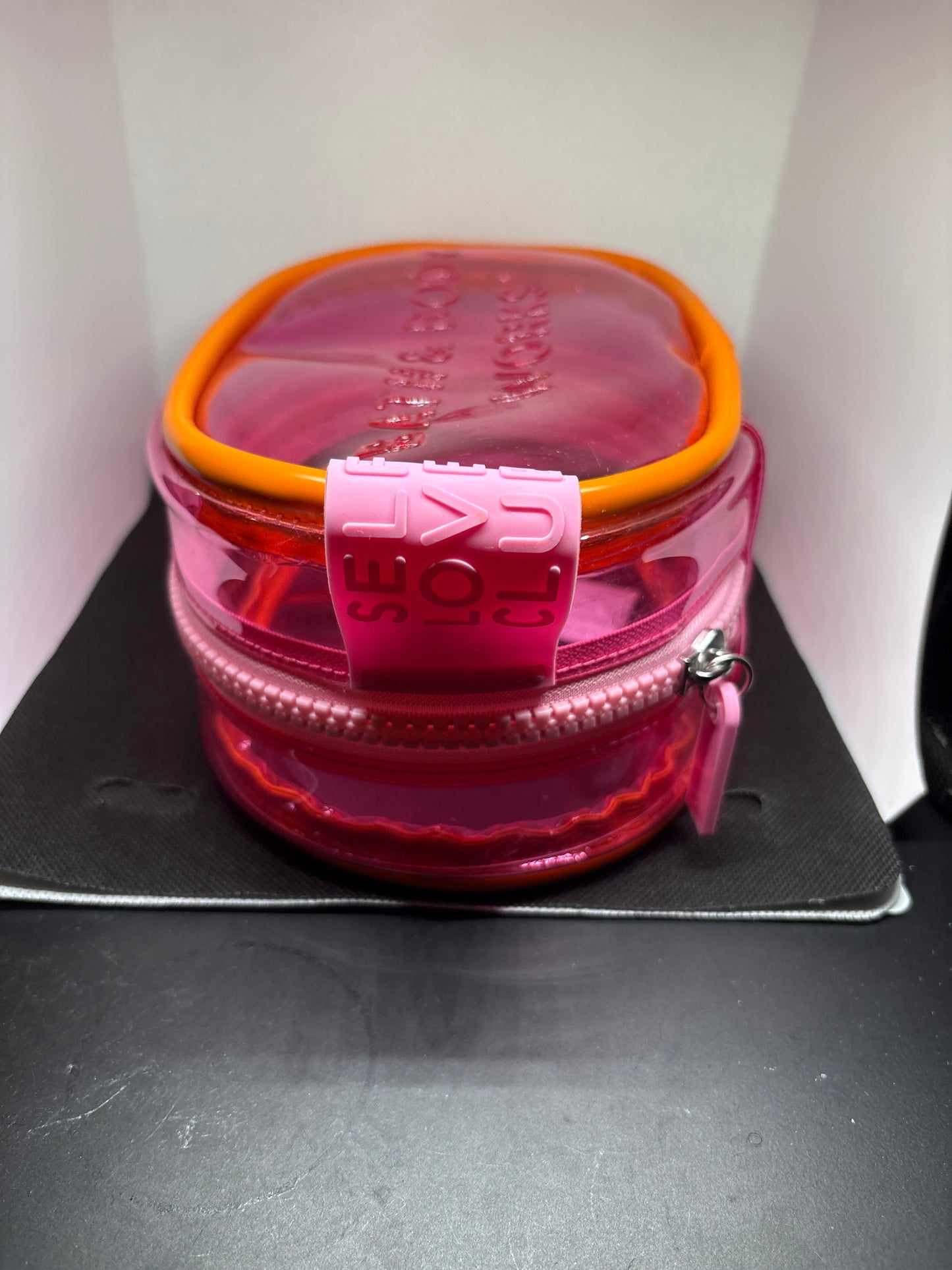 NEW Bath & Body Works Limited Edition Large See Through Pink Pouch Bag