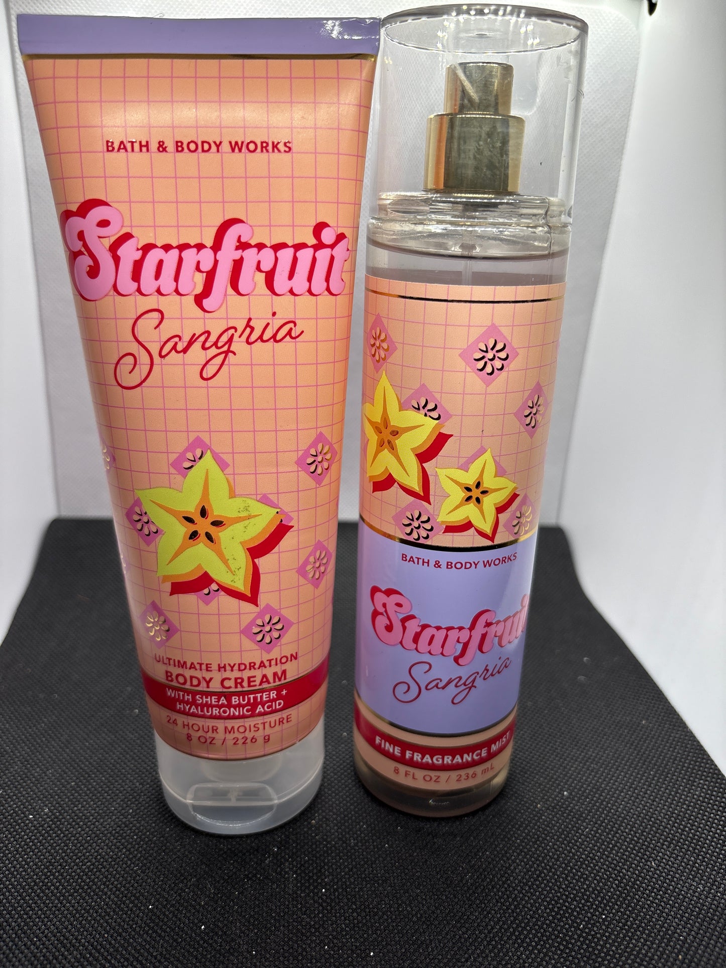 Bath & Body Works Starfruit Sangria Fine Fragrance Mist and Body Cream