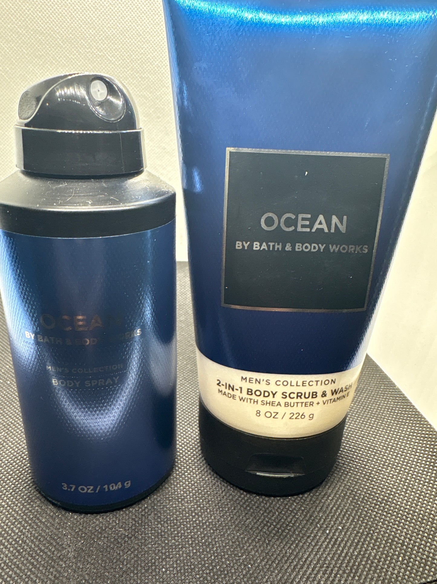 Combo Bath & Body Works OCEAN for Men Body Scrub Wash And Body Spray Set